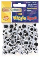 3472-02 10 mm. Wiggle Eyes- 100 Per Pack