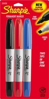 Sharpie 36201S Super Twin Tip Permanent Marker- Black