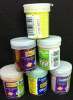 Chenille Kraft 8716 0.75 Oz. Glitter Sparkling Crystals, Silver