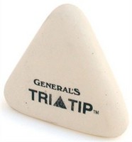Picture of General Pencil T-24 Tri-Tip Triangle Eraser&#44; White