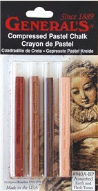 Picture of Art Supplies 940ABP Compressed Pastel Sticks- 4 Pack