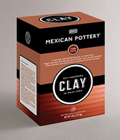 48653D Mexican Self-Hardening Clay- Terracotta- 25 Lbs.