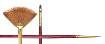 Series 4000 Synthetic Sable Brush, Round, Size 1