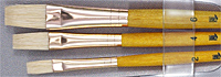 Princeton Brush Real Value Short Handle Set- Natural Bristle - Set Of 3