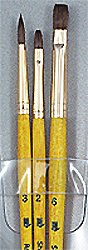 Princeton Brush Real Value Short Handle Set, Natural Camel - Set Of 3