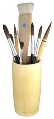 Picture of Art Supplies BT14-15 Bamboo Brush Vase - 6 In.
