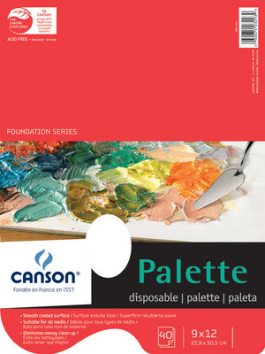 Canson 702-313 9 X 12 In. Disposable Palette
