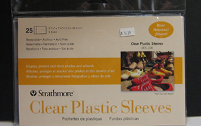 Picture of Strathmore 105-100 Clear Plastic Sleeves&#44; 25 Pack