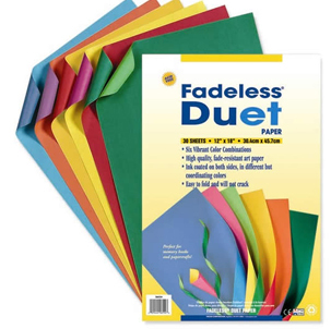 Pacon 5655-4 Fade Less Duet Pad- 12 X 18 In.- 30 Pack