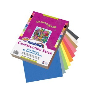 Pacon 9445-0 Rainbow Lightweight Paper- 9 X 12 In.