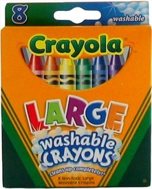 Kids First Washable Crayons- Large - 16 Count