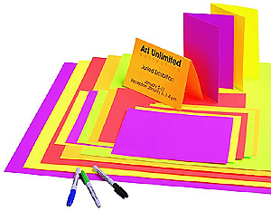 Neon Poster Board Pack, 11 X 14 In