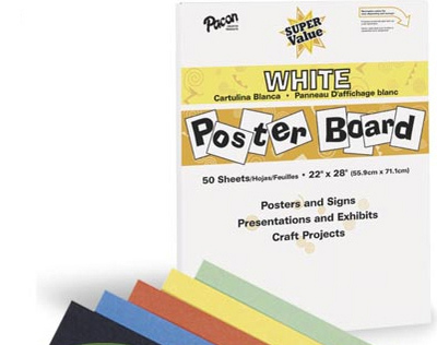 Pacon 7652-0 Poster Board Value Pack - Assorted