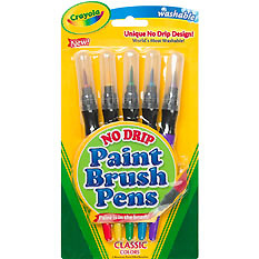 Crayola  Paint Brush Pens - 5 Count