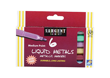 Picture of Sargent Art 221506 Liquid Metallic Markers - 6 Pack