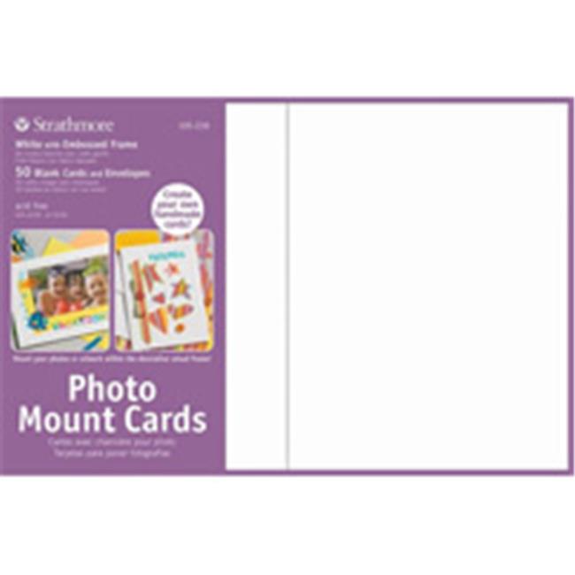 Strathmore 105230 Photomount Cards Photo Mount White 50 Pack