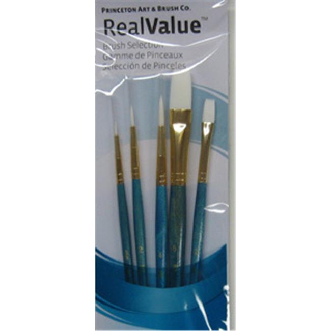 Princeton Brush 9174B Real Value Short Handle Set Synthetic White Taklon - Se...
