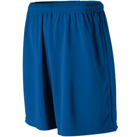 Augusta 806A Youth Wicking Mesh Athletic Short - Royal Blue- Small