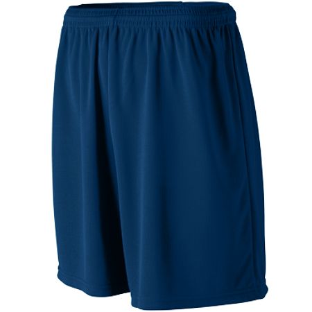 Augusta 806A Youth Wicking Mesh Athletic Short - Navy- Large