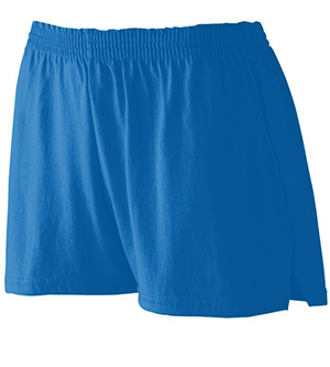 Augusta 988A Girls Trim Fit Jersey Short - Royal Blue- Small