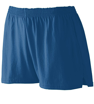 Augusta 988A Girls Trim Fit Jersey Short - Navy- Medium