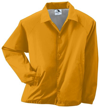 Augusta 3100A Adult Nylon Coachs Jacket- Gold - Small