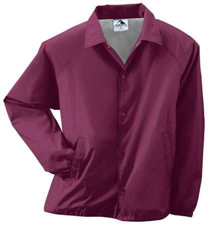 Augusta 3100A Adult Nylon Coachs Jacket- Maroon - Medium