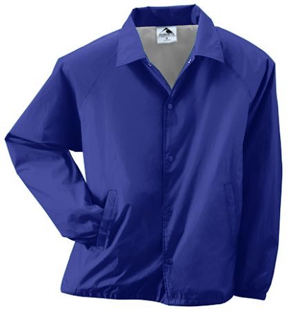 Augusta 3100A Adult Nylon Coachs Jacket- Purple - 2X