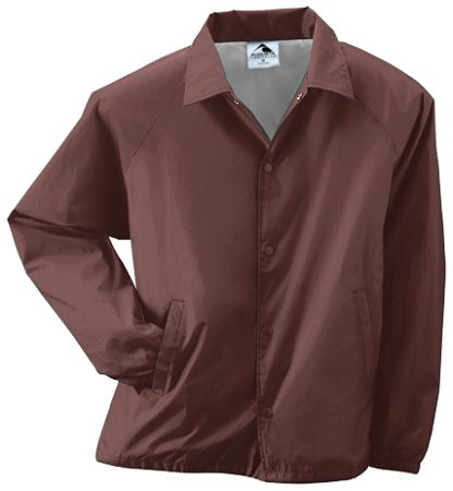 Augusta 3100A Adult Nylon Coachs Jacket- Brown - Medium