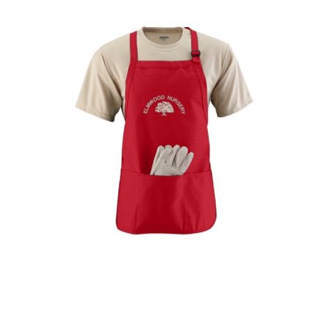 Picture of Augusta 4250A Medium Length Apron With Pouch- Red - One