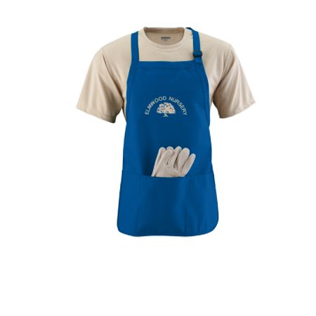 Picture of Augusta 4250A Medium Length Apron With Pouch- Royal Blue - One