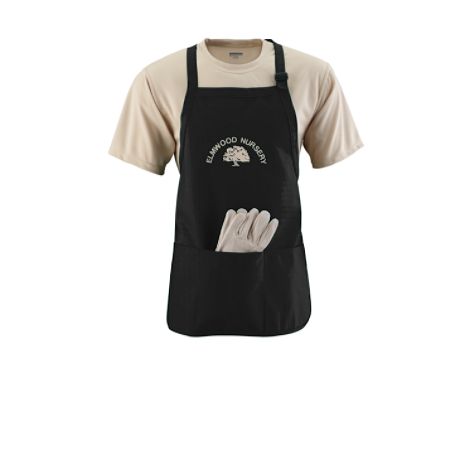 Picture of Augusta 4250A Medium Length Apron With Pouch- Black - One