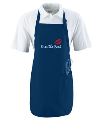 Picture of Augusta 4350A Full Length Apron With Pockets - Navy&#44; All