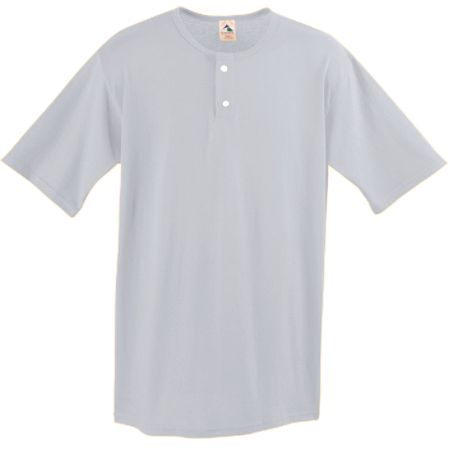 Augusta 580A Two-Button Baseball Jersey - Ash- 4X