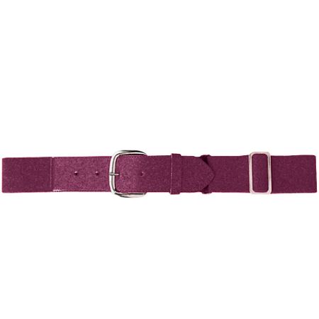 6001A Elastic Baseball Belt, Maroon - All