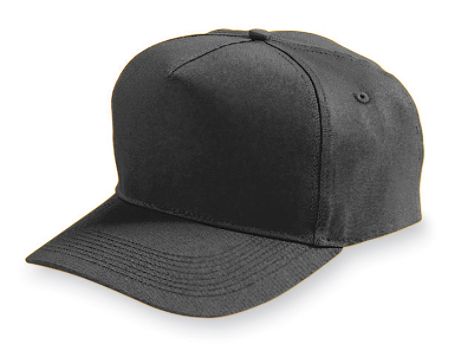 Picture of Augusta 6202A Five Panel Cotton Twill Cap - Black- All