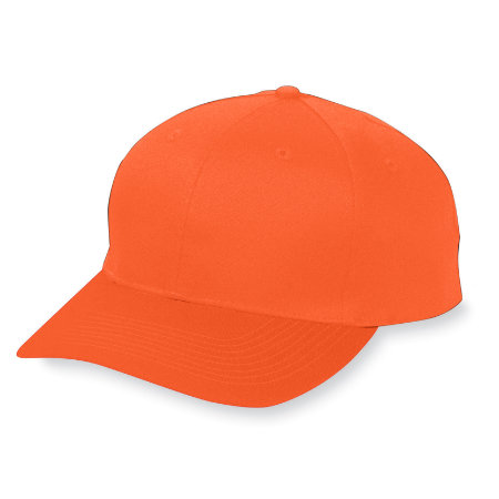 Picture of Augusta 6204A Six Panel Cotton Twill Low Profile Cap - Orange- All