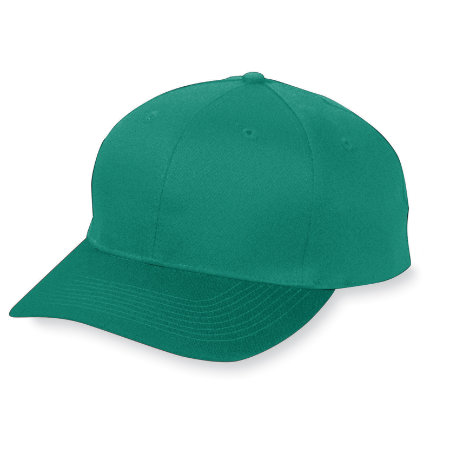 Picture of Augusta 6204A Six Panel Cotton Twill Low Profile Cap - Dark Green- All