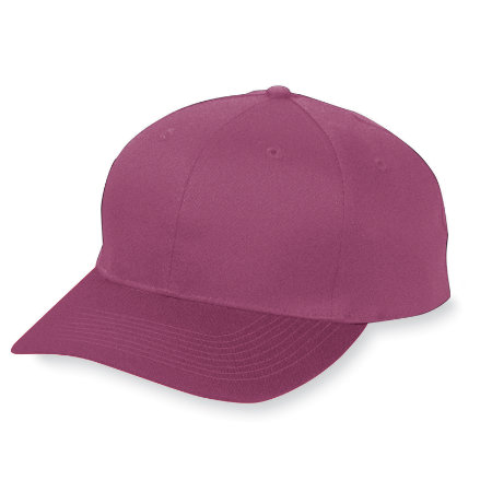 Picture of Augusta 6204A Six Panel Cotton Twill Low Profile Cap - Maroon- All