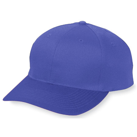 Picture of Augusta 6204A Six Panel Cotton Twill Low Profile Cap - Purple- All