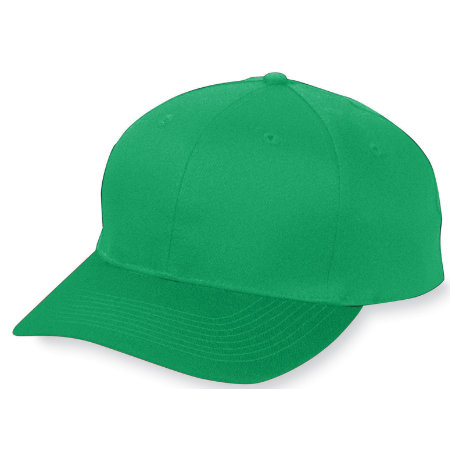 Augusta 6206A Youth Six Panel Cotton Twill Low Profile Cap - Kelly- All