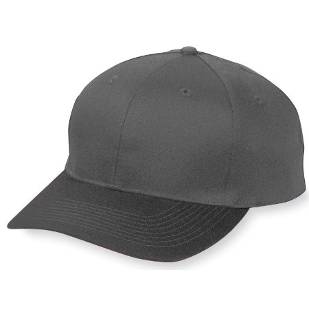 Picture of Augusta 6206A Youth Six Panel Cotton Twill Low Profile Cap - Black&#44; All