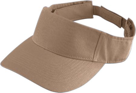 Augusta 6225A Adult Sport Twill Visor - Khaki- All