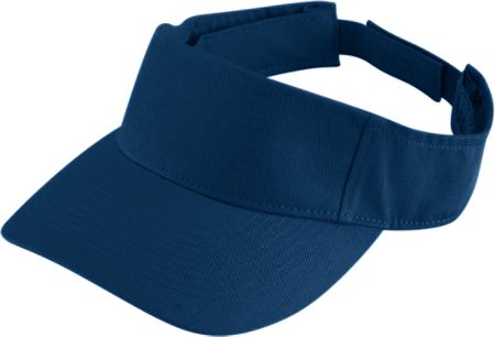 Augusta 6226A Youth Sport Twill Visor - Navy- All