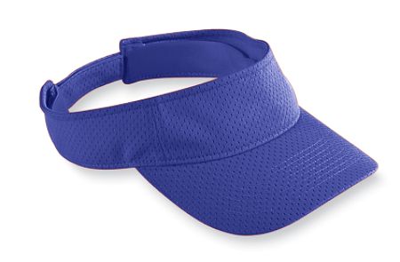 Augusta 6227A Adult Athletic Mesh Visor - Purple- All
