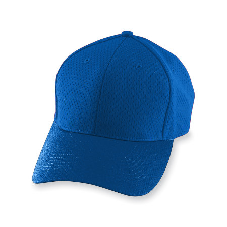 Augusta 6235A Adult Athletic Mesh Cap - Royal Blue- All