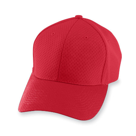 Augusta 6236A Youth Athletic Mesh Cap - Red- All