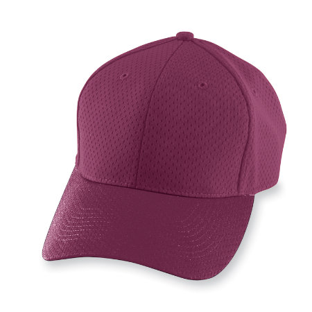 Augusta 6236A Youth Athletic Mesh Cap - Maroon- All