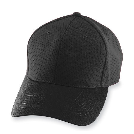 Augusta 6236A Youth Athletic Mesh Cap - Black- All