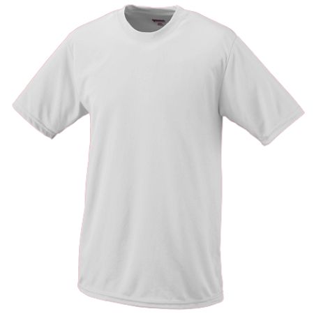 Augusta 791A Youth Wicking T-Shirt- White- Small